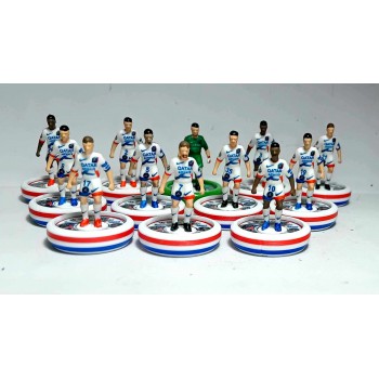 Subbuteo Andrew Table Soccer Paris St Germain 2024-25 away kit on EVO WSB Professional bases